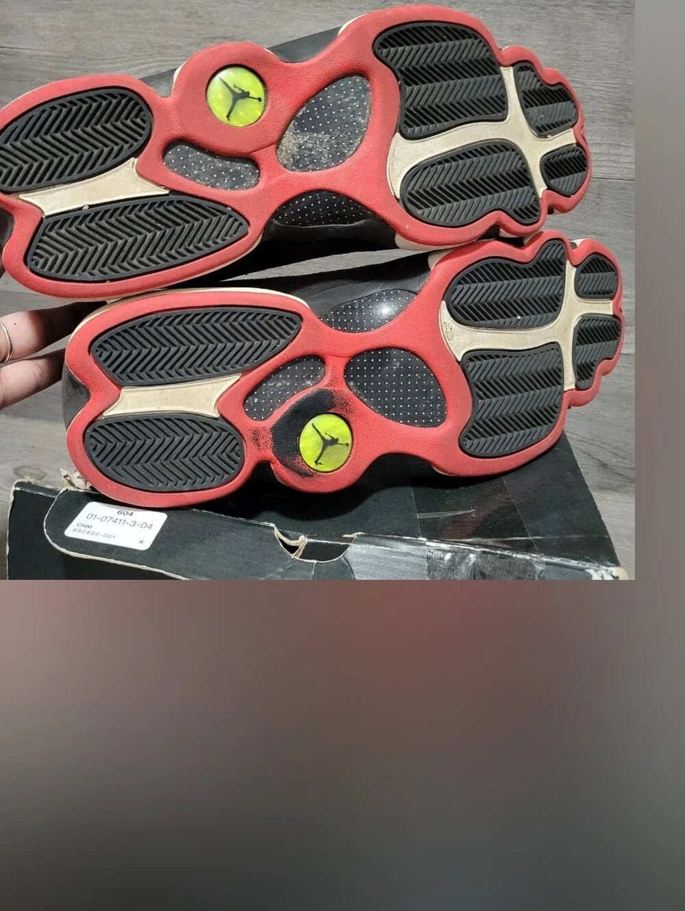 Air Jordan 13 Retro Low 2015 Bred Mens Size 14 (310810-027) Black Red